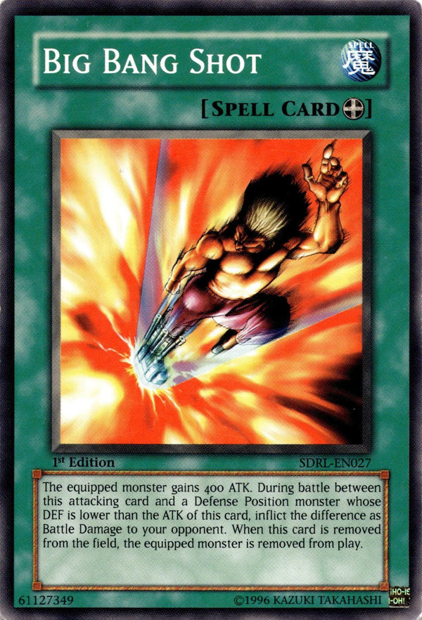 Yugioh Big Bang Shot SDRL-EN027 Common 1st Edition HP/MP