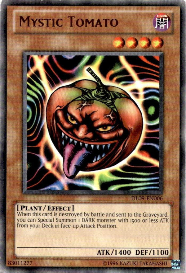Yugioh Mystic Tomato DL09-EN006 Rare Unlimited Edition MP/LP