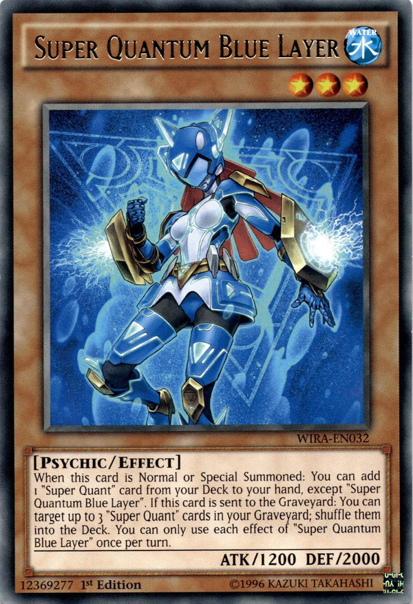 Yugioh Super Quantum Blue Layer WIRA-EN032 Rare 1st Edition LP
