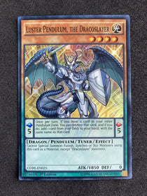 Yugioh Luster Pendulum, the Dracoslayer CORE-EN025 1st Edition Super Rare NM