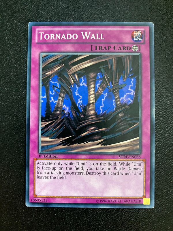 Yugioh Tornado Wall SDRE-EN035 Common 1st Edition MP