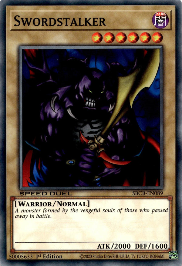 Yugioh Swordstalker SBCB-EN089 Speed Duel Common 1st Edition VLP/NM