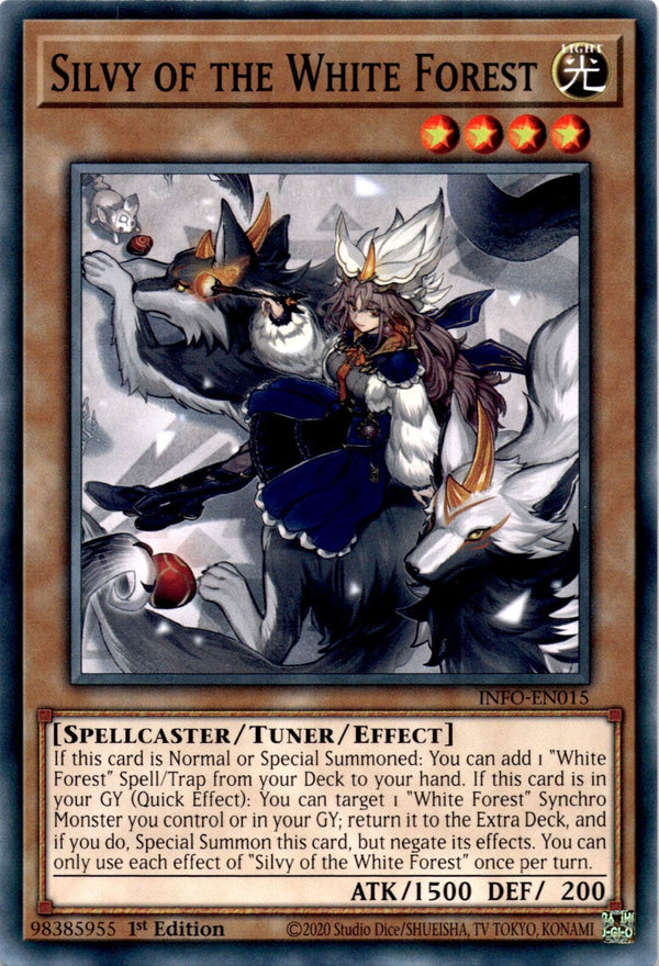 Yugioh Silvy of the White Forest INFO-EN015 Common 1st Edition NM