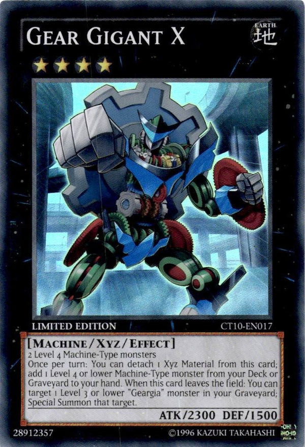 Yugioh Gear Gigant X CT10-EN017 Super Rare Limited Edition NM