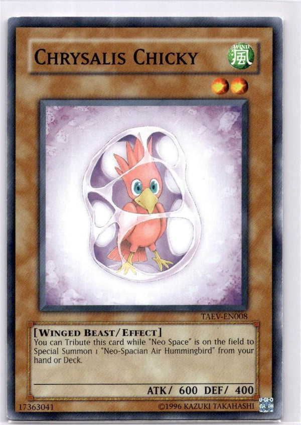Yugioh Chrysalis Chicky TAEV-EN008 Common Unlimited Edition NM