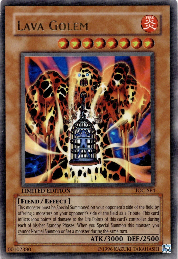 Yugioh Lava Golem IOC-SE4 Ultra Rare Limited Edition VLP/NM
