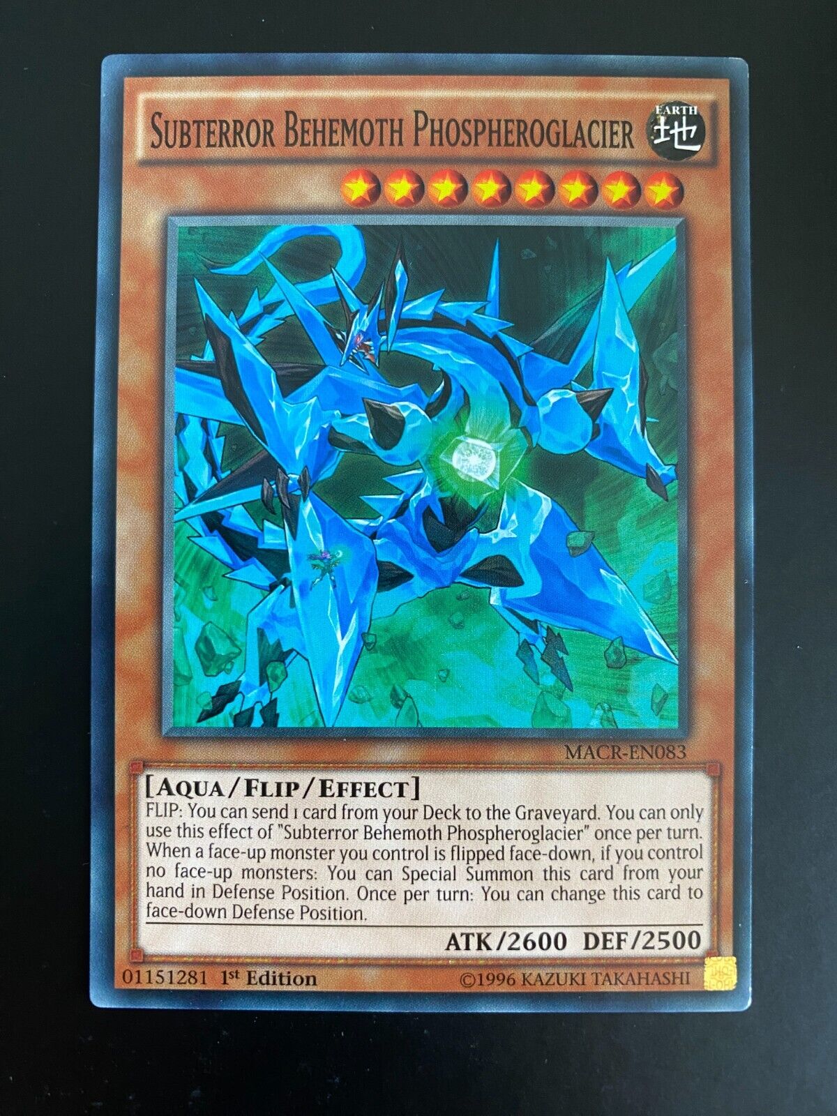 Yugioh Subterror Behemoth Phospheroglacier MACR-EN083 Common 1st Edition NM