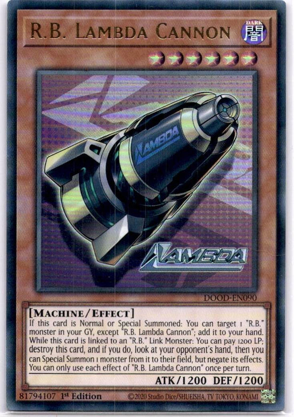 Yugioh R.B. Lambda Cannon DOOD-EN090 Ultra Rare 1st Edition NM