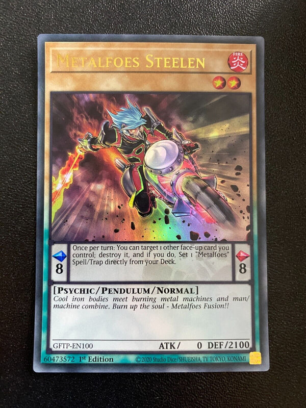 Yugioh Metalfoes Steelen GFTP-EN100 Ultra Rare 1st Edition VLP/NM