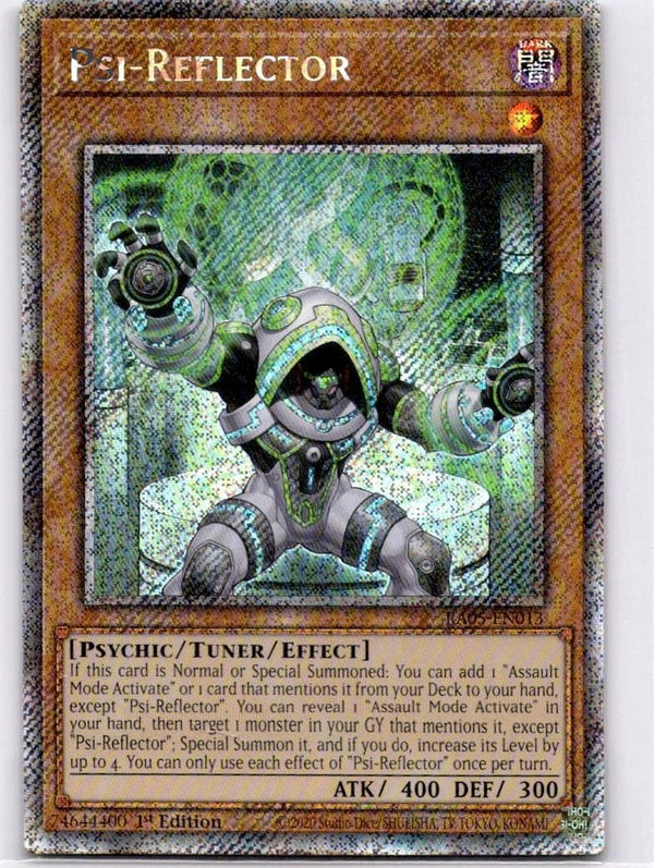 Yugioh Psi-Reflector RA05-EN013 NA Print Platinum Secret Rare 1st Edition NM