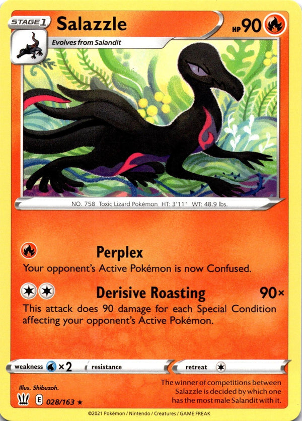 Pokemon Salazzle 028/163 Battle Styles Non Holo NM