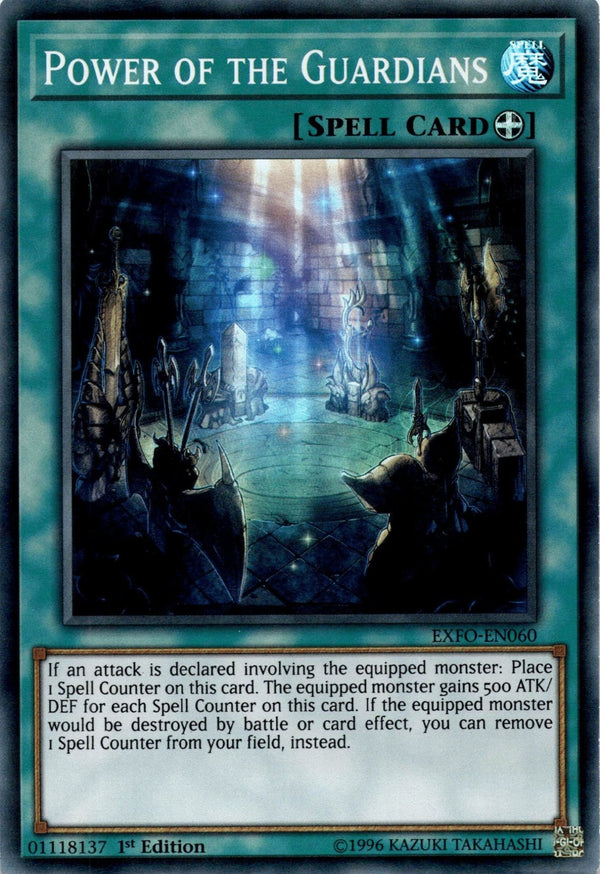 Yugioh Power of the Guardians EXFO-EN060 Super Rare 1st Edition MP