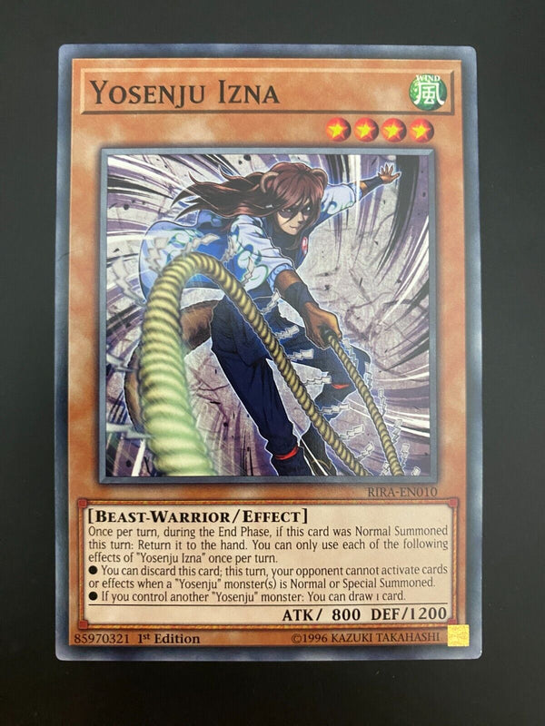 Yugioh Yosenju Izna RIRA-EN010 1st Edition Common NM