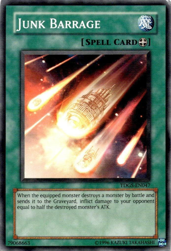 Yugioh Junk Barrage TDGS-EN047 Common Unlimited Edition NM
