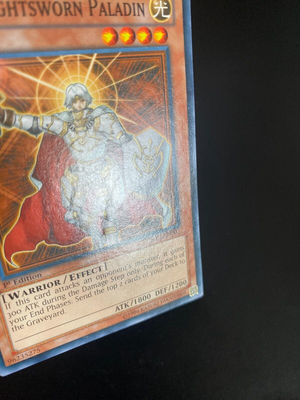 Yugioh Jain, Lightsworn Paladin SDLI-EN007 Common 1st Edition Heavily Played