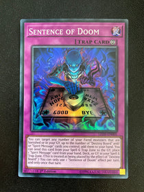 Yugioh Sentence of Doom LED5-EN005 Super Rare 1st Edition VLP/NM