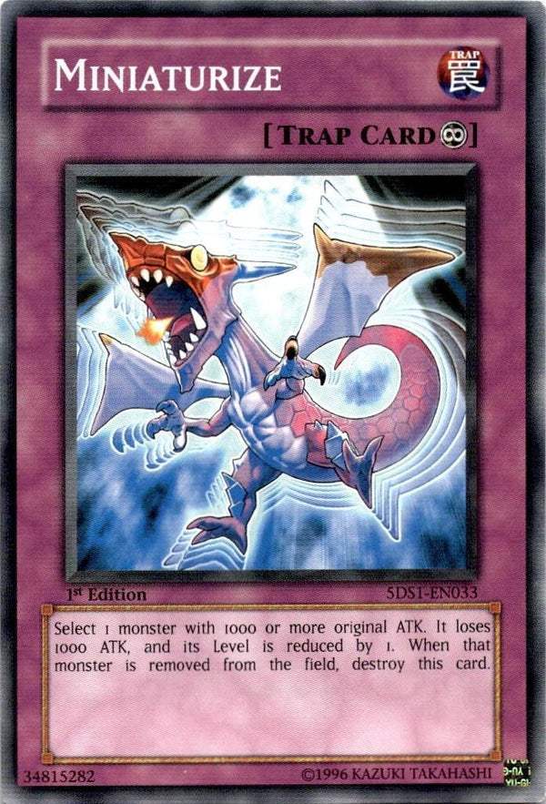 Yugioh Miniaturize 5DS1-EN033 Common 1st Edition VLP/NM
