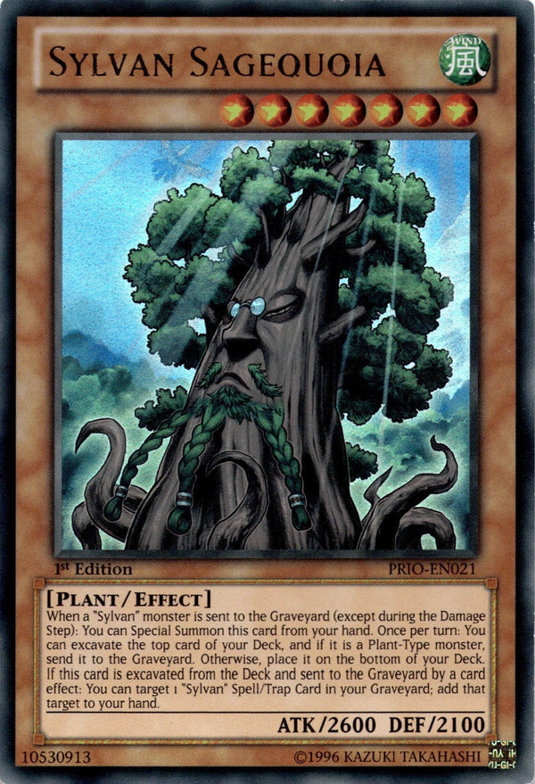 Yugioh Sylvan Sagequoia Primal Origin PRIO-EN021 Ultra Rare 1st Edition LP