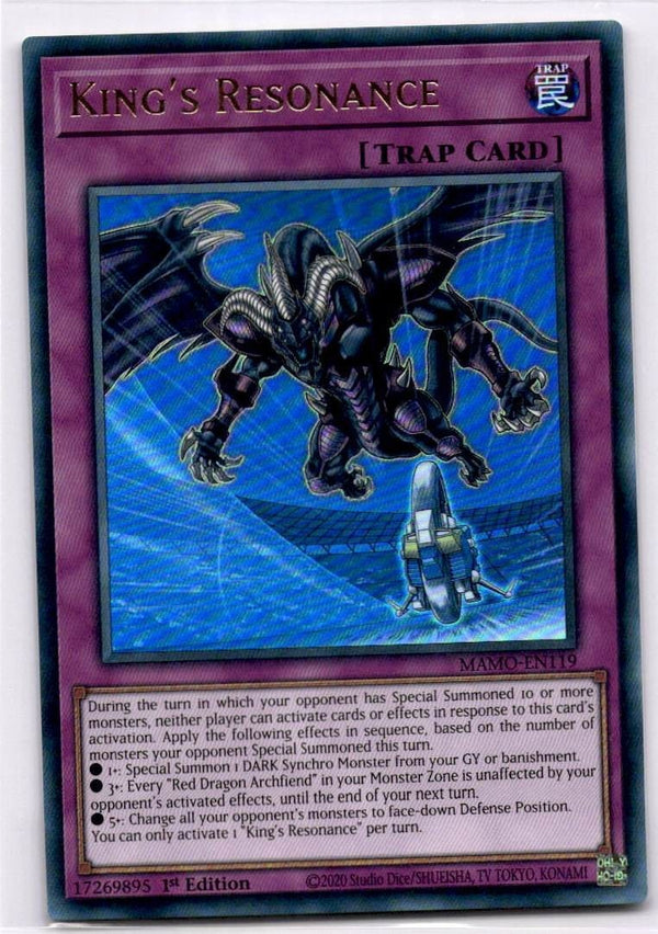 Yugioh King's Resonance MAMO-EN119 Ultra Rare 1st Edition NM