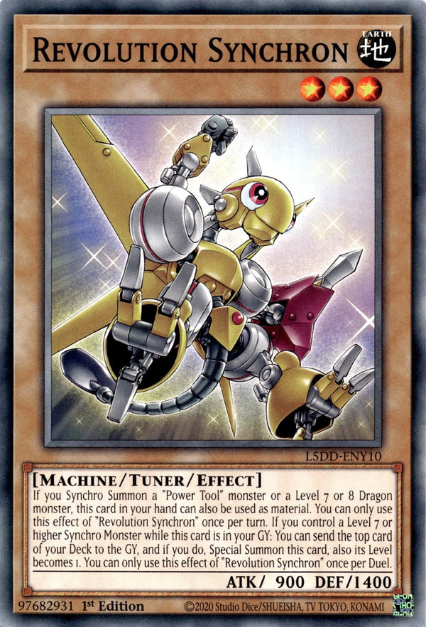 Yugioh Revolution Synchron L5DD-ENY10 Common 1st Edition NM