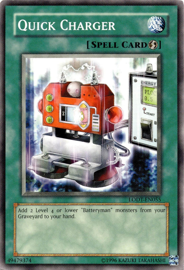 Yugioh Quick Charger LODT-EN055 Common Unlimited Edition LP