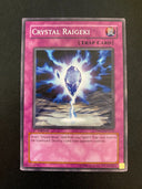 Yugioh Crystal Raigeki DP07-EN023 Common 1st Edition LP