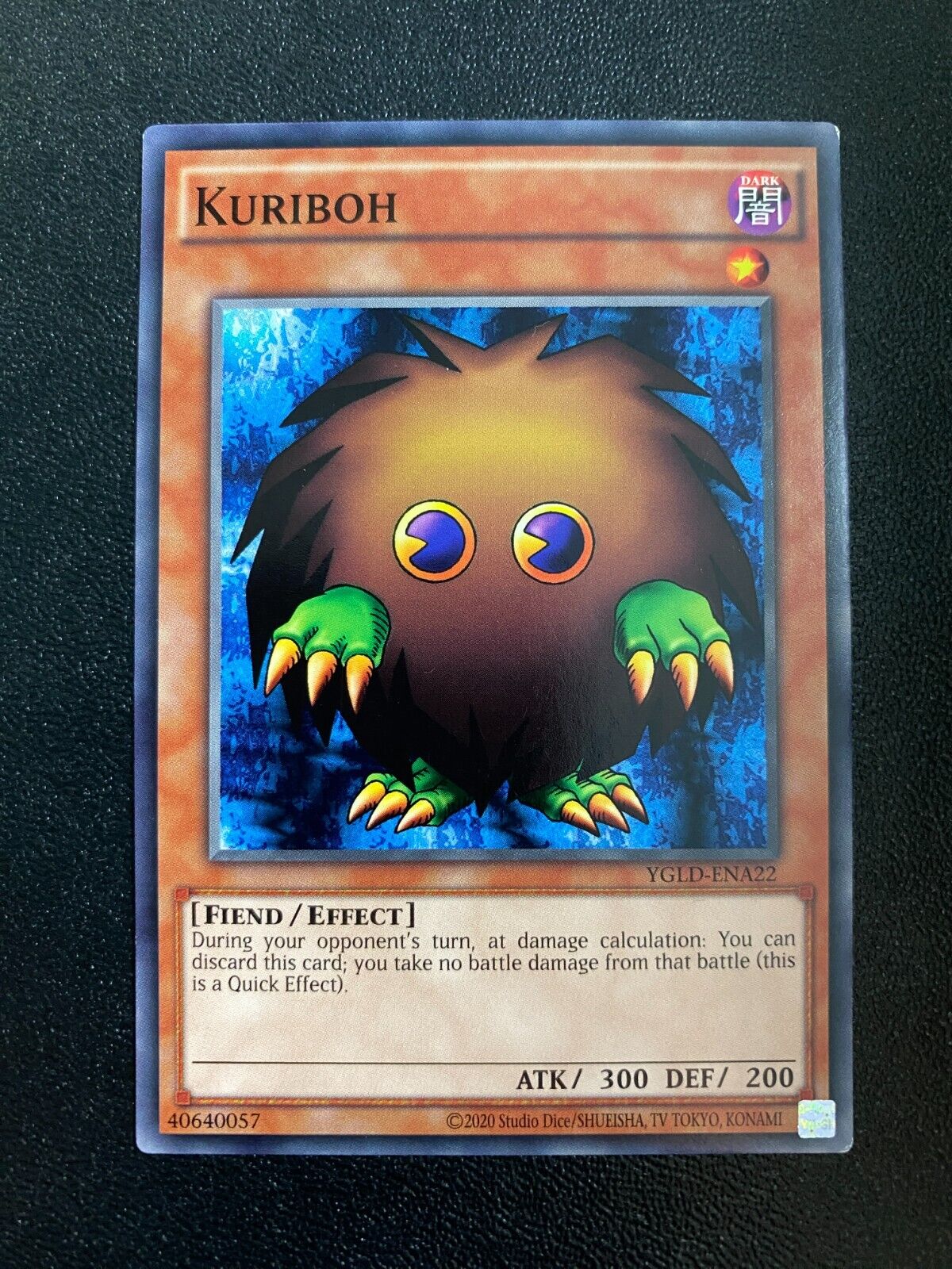 Yugioh Kuriboh YGLD-ENA22 Common Unlimited Edition VLP/NM