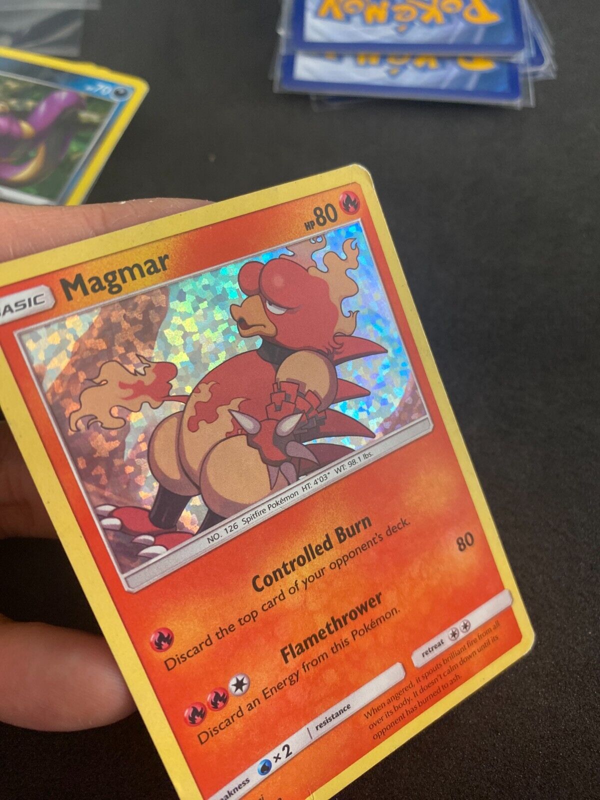 Pokemon Magmar 3/12 McDonalds 2019 Holo HP-MP