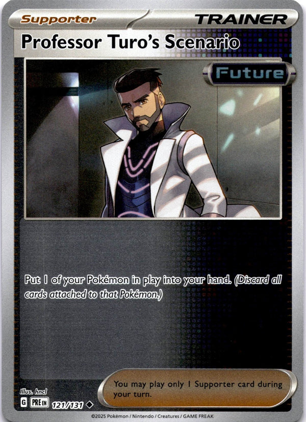 Pokemon Professor Turo's Scenario 121/131 Prismatic Evolutions Reverse Holo NM