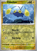 Pokemon Chinchou 020/091 Paldean Fates Reverse Holo NM