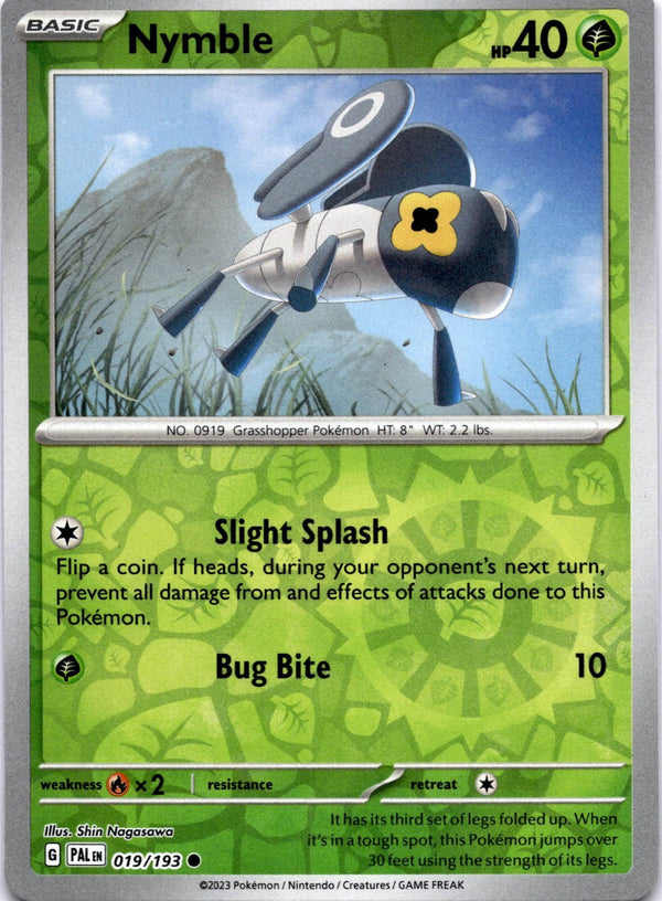 Pokemon Nymble 019/193 Paldea Evolved Reverse Holo NM