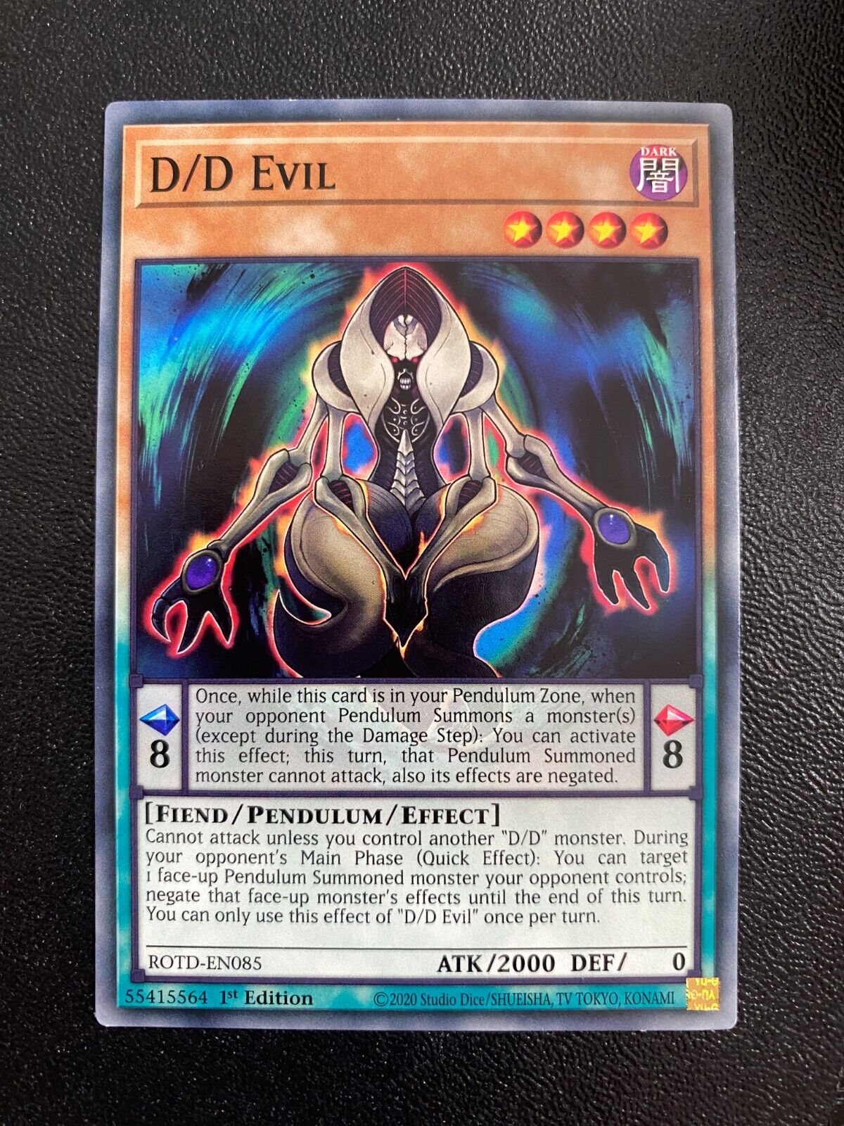 Yugioh D/D Evil ROTD-EN085 Common 1st Edition NM