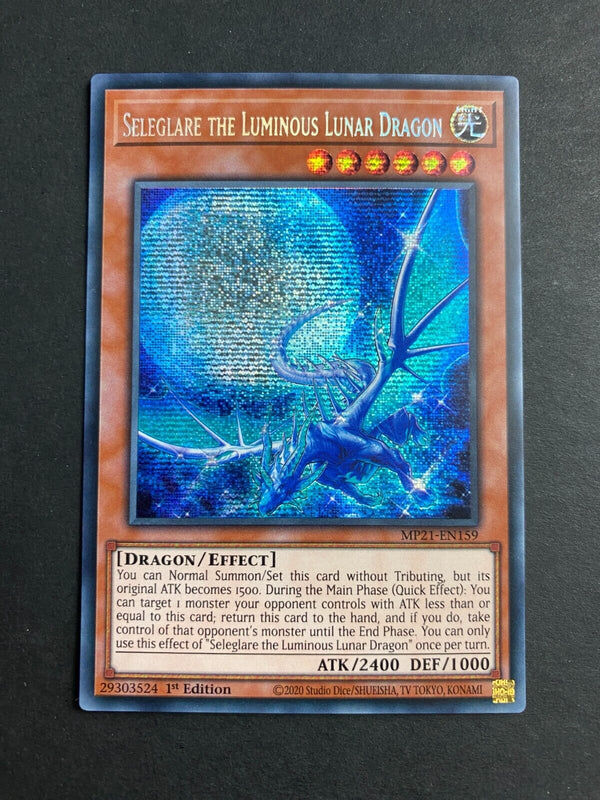 Yugioh Seleglare the Luminous Lunar Dragon MP21-EN159 Secret Rare 1st Edition NM