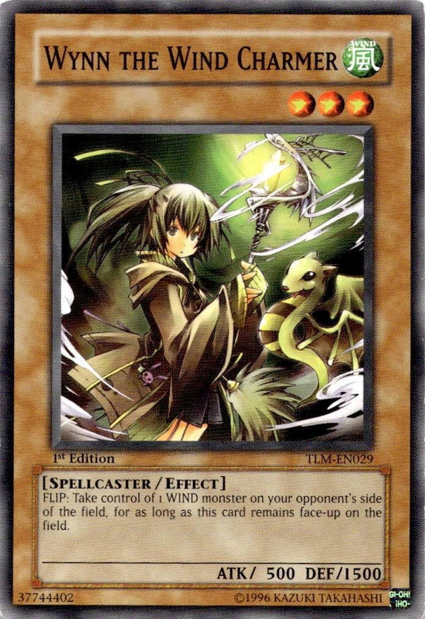 Yugioh Wynn the Wind Charmer TLM-EN029 Common 1st Edition LP