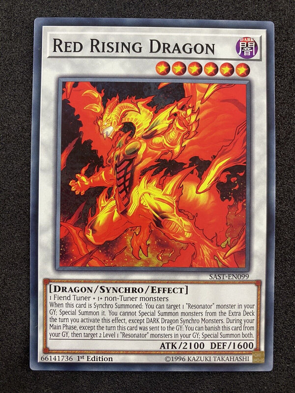 Yugioh Red Rising Dragon SAST-EN099 Common 1st Edition NM