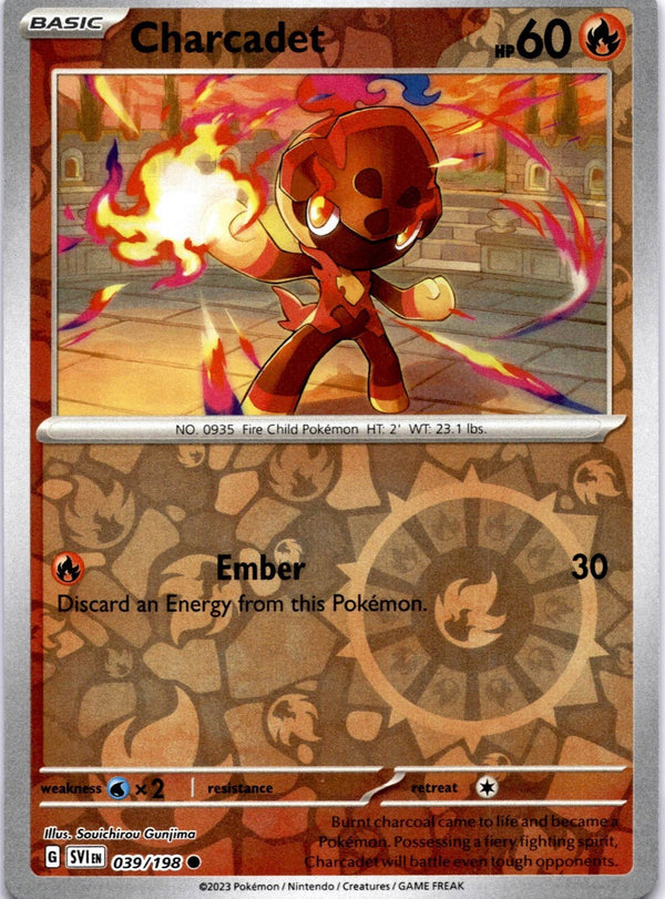 Pokemon Charcadet 039/198 Scarlet Violet Base Reverse Holo NM