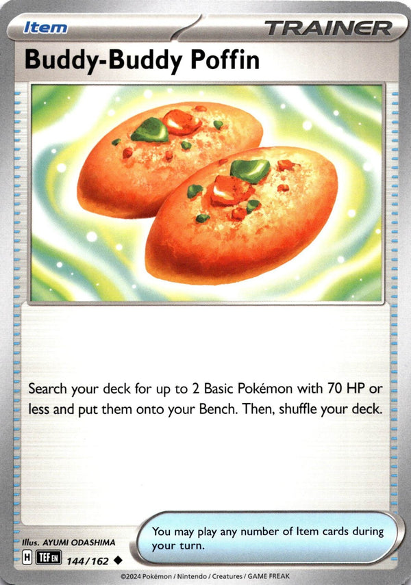 Pokemon Buddy-Buddy Poffin 144/162 Temporal Forces Non Holo NM