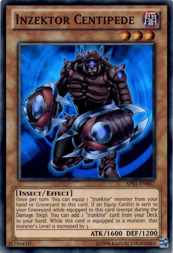 Yugioh Inzektor Centipede AP01-EN007 Super Rare Unlimited Edition LP