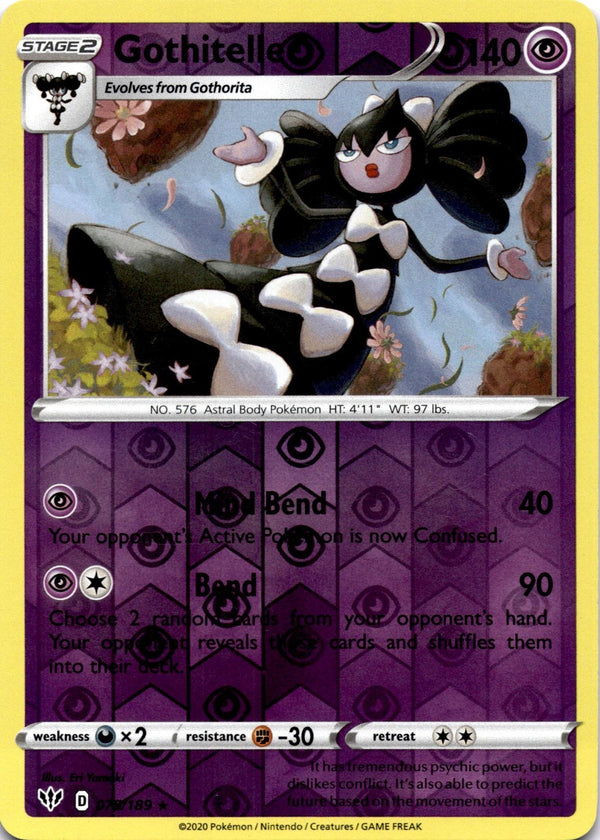 Pokemon Gothitelle 075/185 Darkness Ablaze Reverse Holo NM