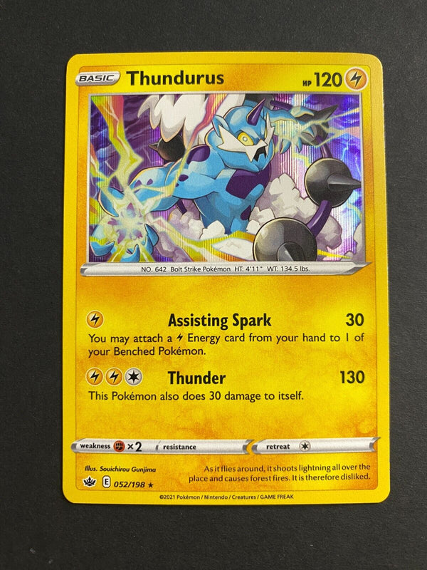 Pokemon Thundurus 052/198 Chilling Reign Holo NM