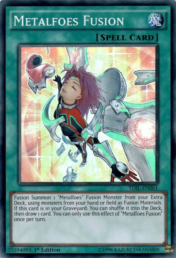 Yugioh Metalfoes Fusion TDIL-EN061 Super Rare 1st Edition VLP/NM