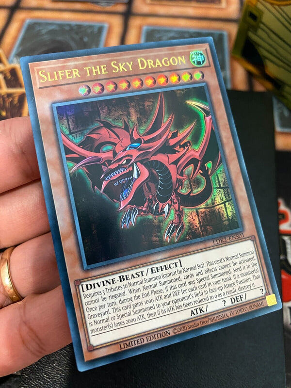 Yugioh Slifer the Sky Dragon LDK2-ENS01 Ultra Rare Limited Edition NM