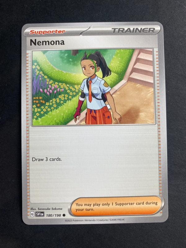 Pokemon Nemona 180/198 Scarlet Violet Base Non Holo NM