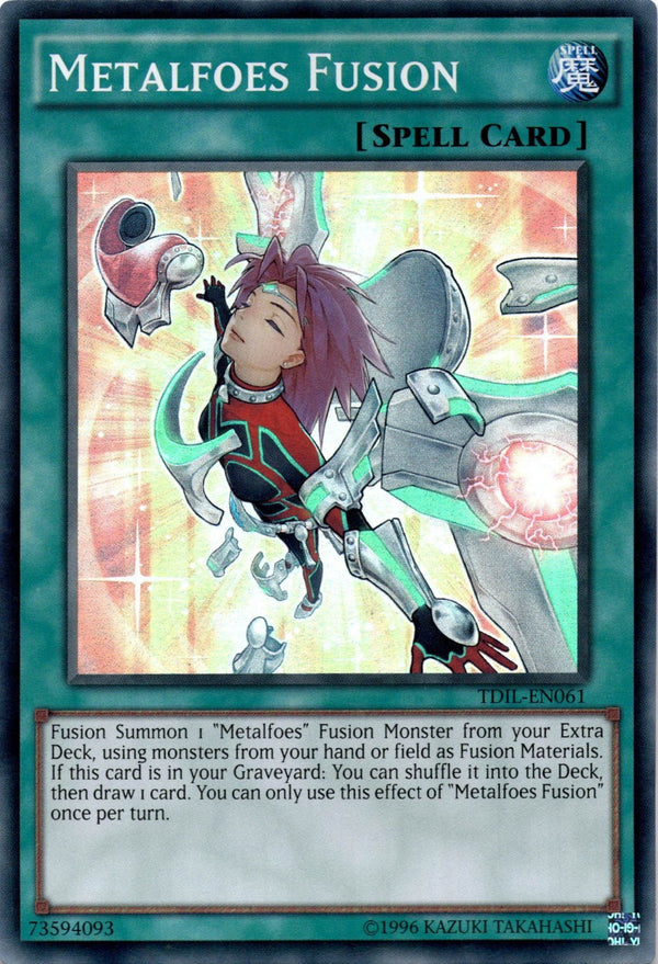 Yugioh Metalfoes Fusion TDIL-EN061 Super Rare 1st/unl Edition VLP/NM