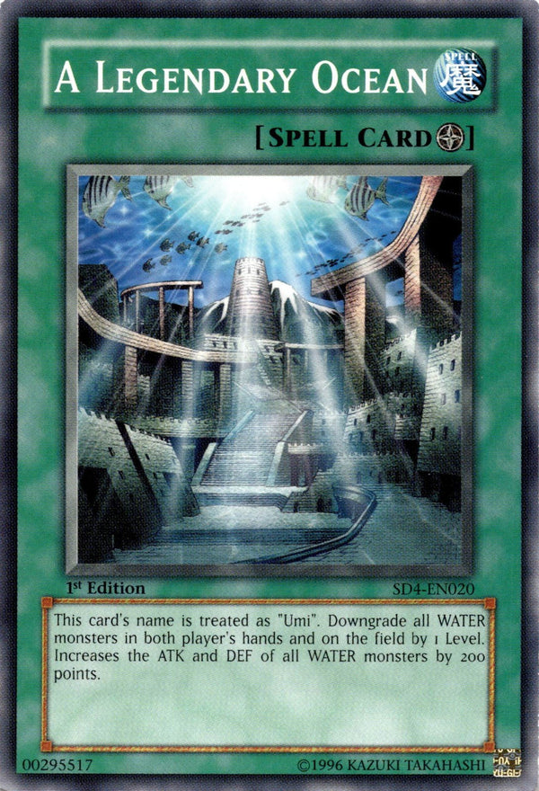 Yugioh A Legendary Ocean SD4-EN020 Common 1st Edition LP