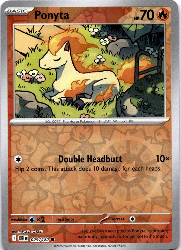 Pokemon Ponyta 029/182 Destined Rivals Reverse Holo NM