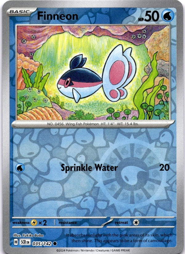 Pokemon Finneon 035/142 Stellar Crown Reverse Holo NM