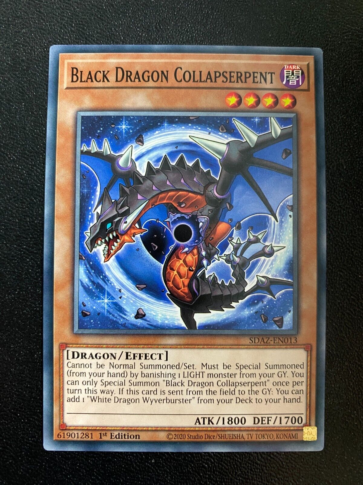 Yugioh Black Dragon Collapserpent SDAZ-EN013 Common 1st Edition NM