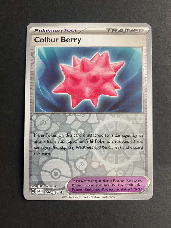 Pokemon Colbur Berry 168/191 Suring Sparks Reverse Holo NM