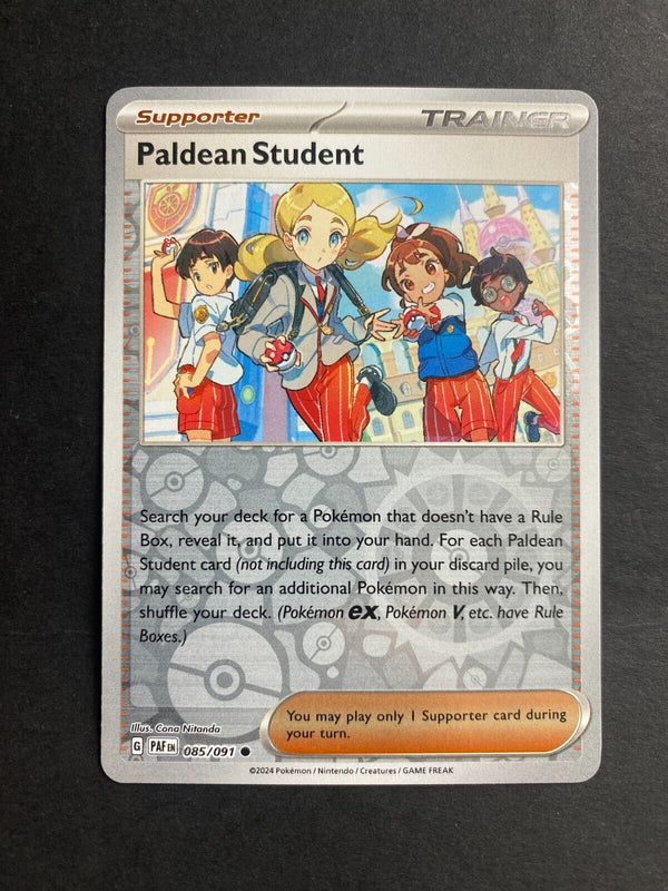 Pokemon Paldean Student 085/091 Padean Fates Reverse Holo NM